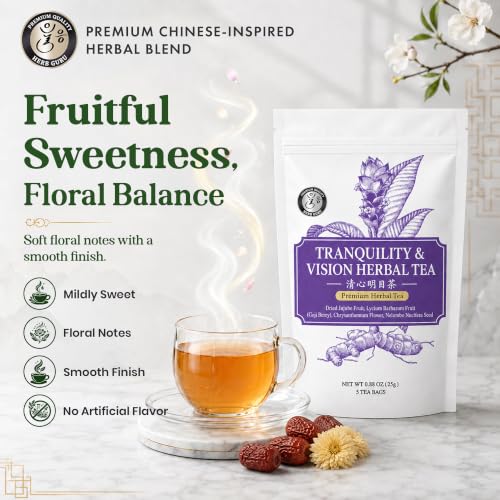 Tranquility Relaxation & Sleep Support Traditional Chinese Herbal Tea for Modern Wellness