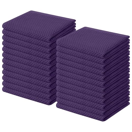 100% Cotton Waffle Weave Kitchen Dish Cloths 24 (24 Count)
