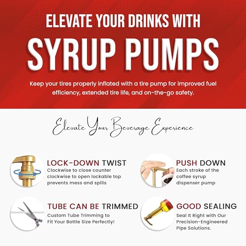 Jimoco® Syrup Pump Dispenser + Torani® Sugar Free Peach Syrup (25.4 Fl Oz)