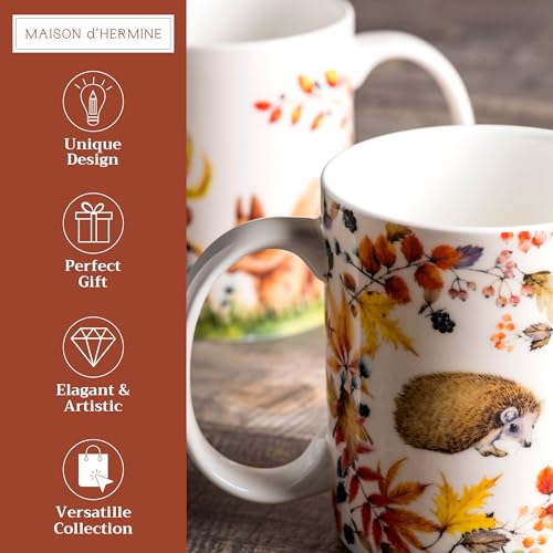 Coffee Mug with Handles Tea Cups (2 Count)