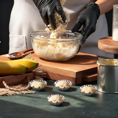 12 pack Flower Tart Pans Non Stick Tart Mold Set 2.40 X 2.40 X 0.90 in Reusable Bakeware for Egg Mini Cupcake Muffin Diy Desserts Kitchen and Party Baking