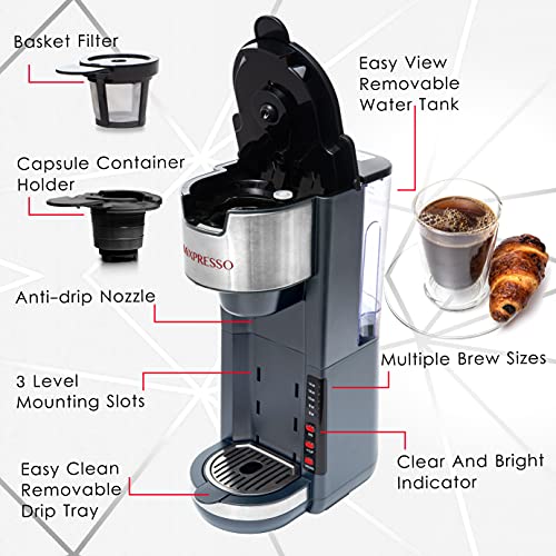 Gray Single Serve Coffee Brewer K