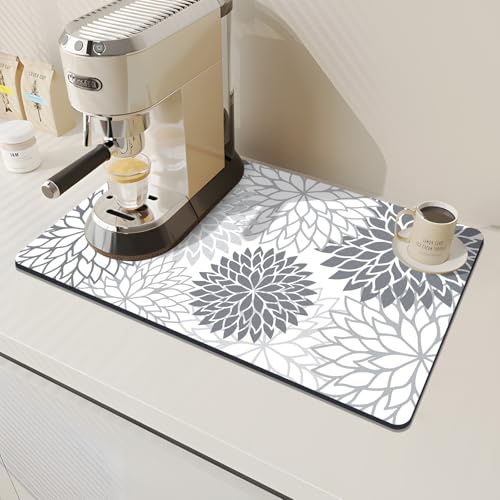 2PCS 17" x 32" Dish Drying Mat & 24" x 5.5" Sink Splash Guard (2 Count)