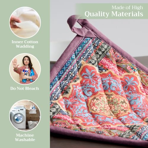 Pot Holders 100% Cotton Potholders (2 Count)