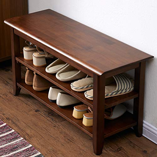 Shoe Rack Bench Wooden Shoe Storage Bench Entryway Bench
