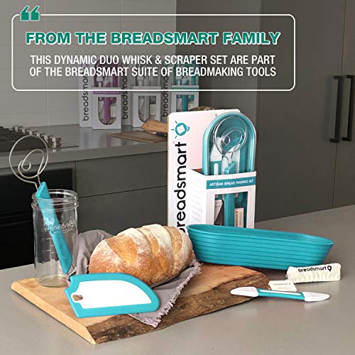 Artisan Bread Whisk and Bench Scraper Duo