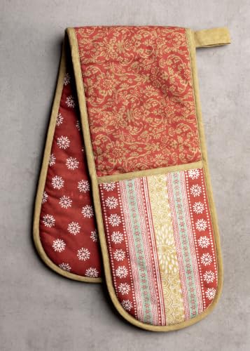 Double Oven Mitts 100% Cotton Double Oven Glove
