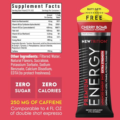 Extra Strength Energy Shots (40.8 Fl Oz)