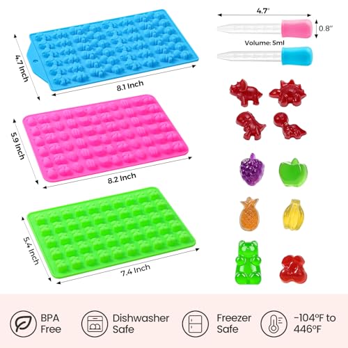 Gummy Candy Chocolate Molds (3 Count)