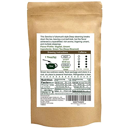 Sencha Green Tea Loose Leaf Japanese green tea (4 Ounce)