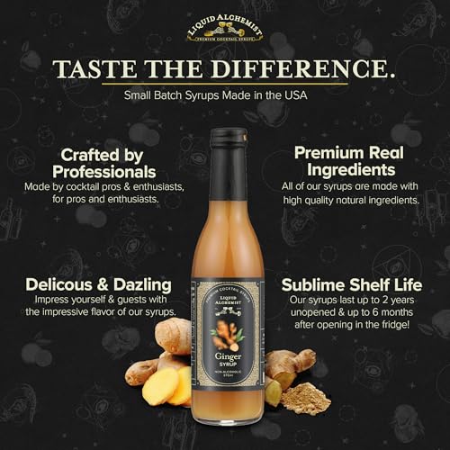 Ginger Syrup for Cocktails (12.7 Fl Oz)