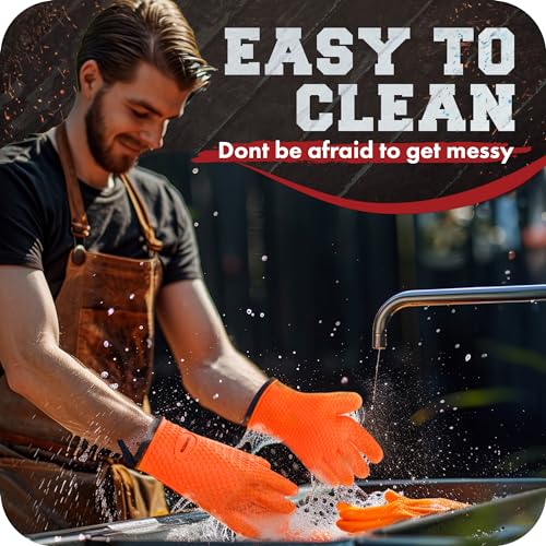 XL Silicone Smoker BBQ Gloves