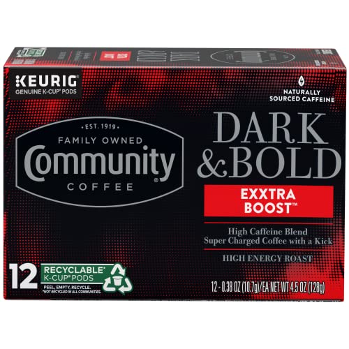 Dark & Bold Exxtra Boost 12 Count Coffee Pods