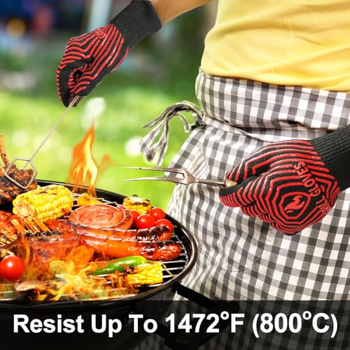 BBQ Gloves BBQ Accessories 1472℉ Extreme Heat Resistant