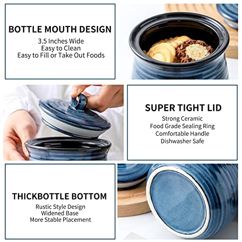 Ceramic Food Storage Jar (30 Ounce)