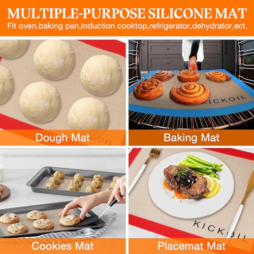 Silicone Baking Mats Set of 3