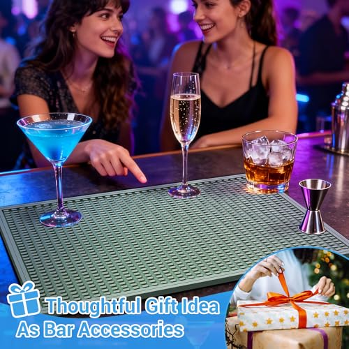 Bar Mat Premium 18"X12" Rubber Bar Mats for Countertop