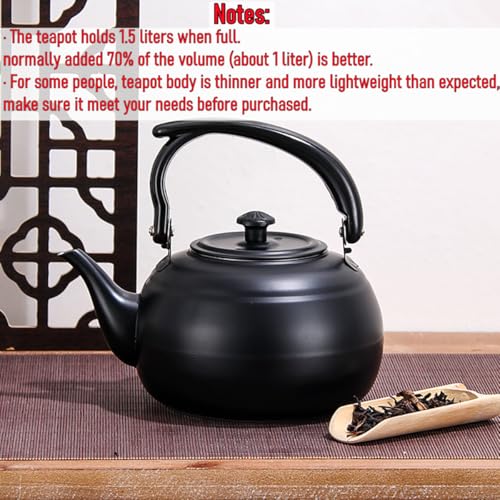 50 oz 1500ml Stainless Steel Steeping Teapot with Infuser for Loose Leaf Tea