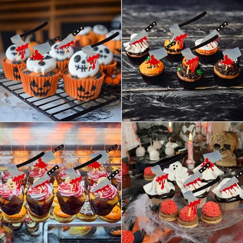 60Pcs Halloween Cupcake Toppers