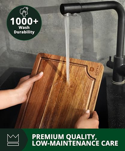 Wooden Cutting Boards for Kitchen Meal Prep & Serving (3 Count)
