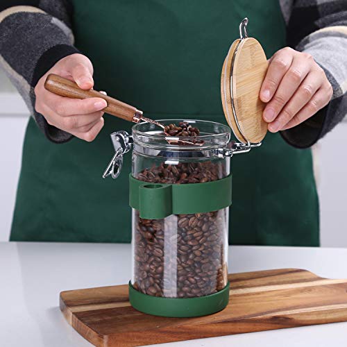 KKC Vacuum Sealed Coffee Bean Storage Container with Scoop for 1 lb Beans