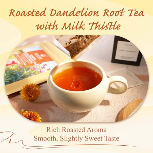 Roasted Dandelion Root Tea with Milk Thistle (50 Count)