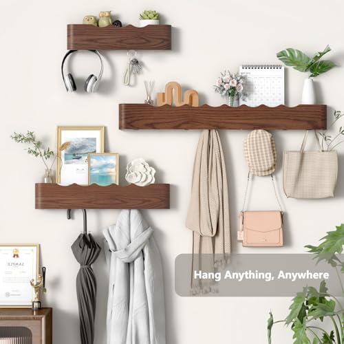 Wall Mounted Coat Rack with Shelf