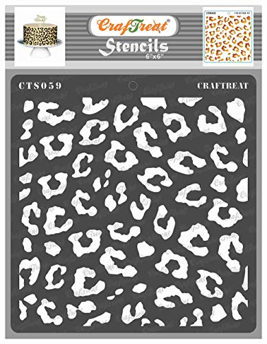 Reusable Cheetah Print Stencil