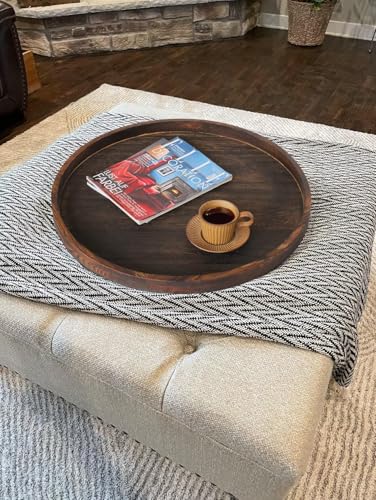 Extra Large Round Ottoman Table Tray Round