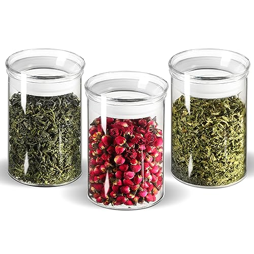 15oz Airtight Glass Jars Set of 3