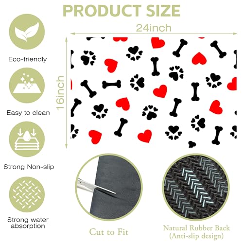 Dish Drying Mat for Kitchen Counter Absorbent Dish Coffee Mat 16"X24"