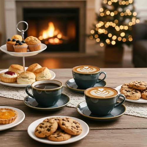 Ceramic Cappuccino Cup Set of 4 (7.8 Count)