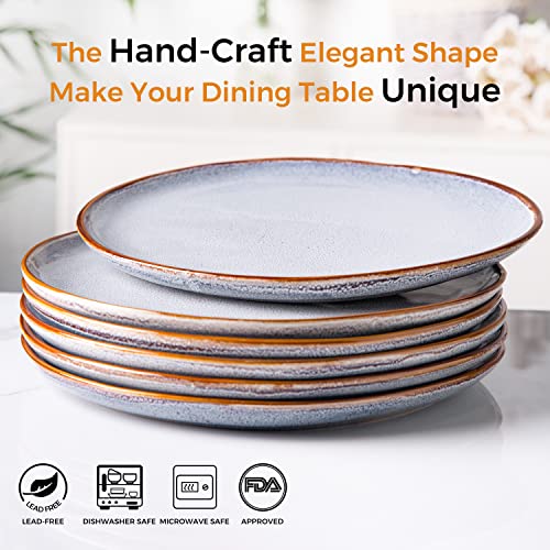 Ceramic Dinner Plates Set of 6 (6 Count)