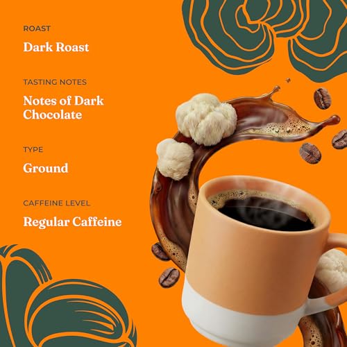 Organic Focus Mushroom Ground Coffee (12 Ounce)