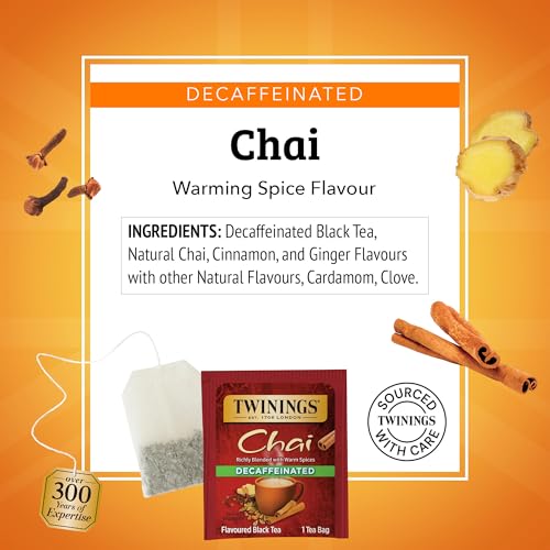 Decaffeinated Chai Spiced Black Tea Bags (100 Count)
