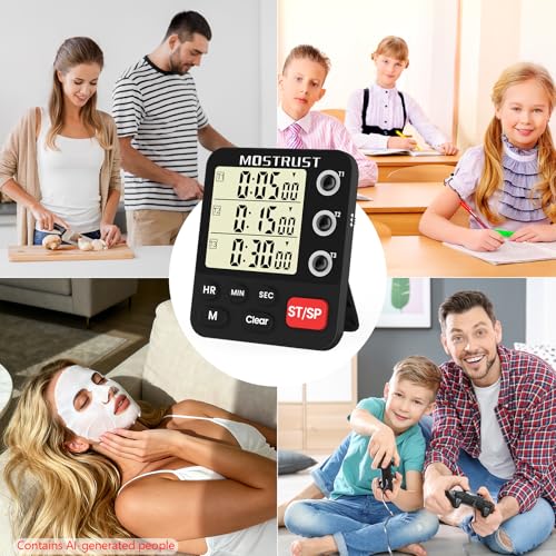 Digital Dual Kitchen Timer (3 Count)