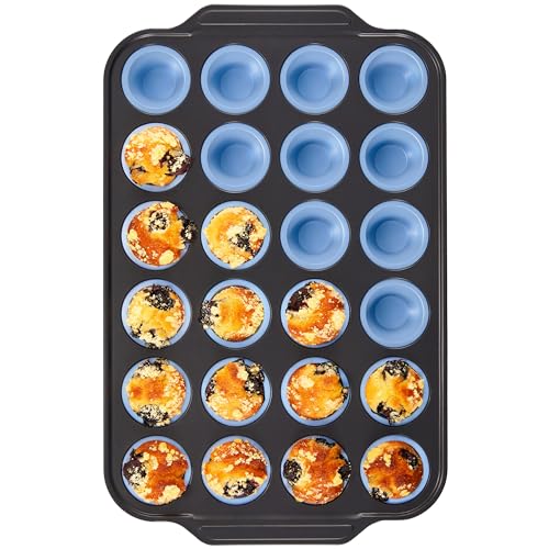 Silicone Mini Muffin Pan with Metal Frame