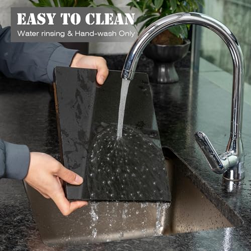 Black Marble Cutting Boards for Kitchen Countertop