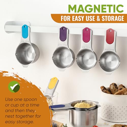 15 Magnetic Measuring Cups & Spoons Set w