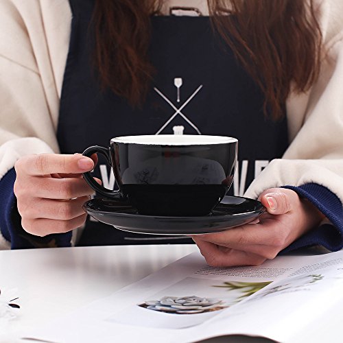 Cappuccino Barista Cup and Saucer Latte Art and Americano New Bone China for Coffee Shop