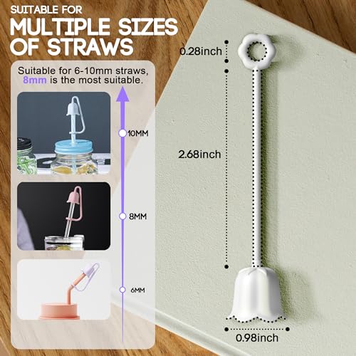 5Pcs Silicone Straw Covers for Stanley Yeti Tumbler Cup (5 Count)