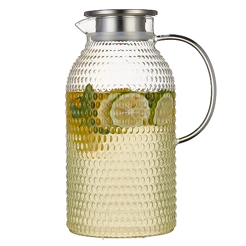 100 Oz Borosilicate Glass Pitcher with Lid
