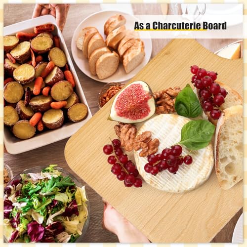 6 Pcs Wood Cutting Boards with Handle (6 Count)