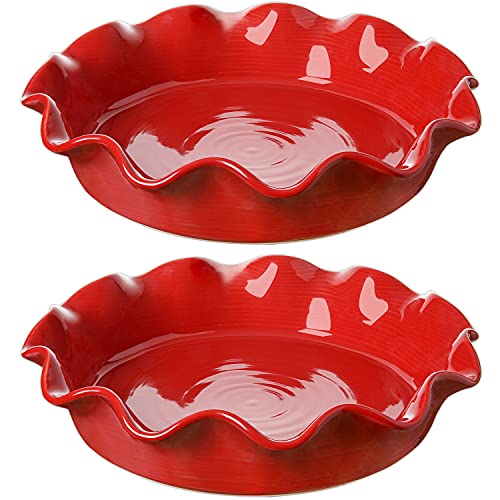 Ceramic Pie Pans for Baking (2 Count)