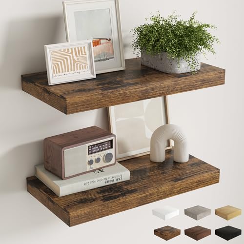 12 Inch Deep Floating Shelves for Wall (2 Count)