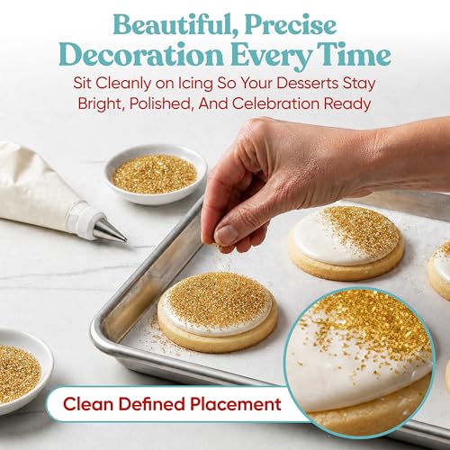 Gold Sanding Sugar for Baking & Cookie Decorating (5 Ounce)