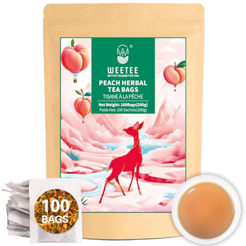 Peach Herbal Tea Bags 100 Count