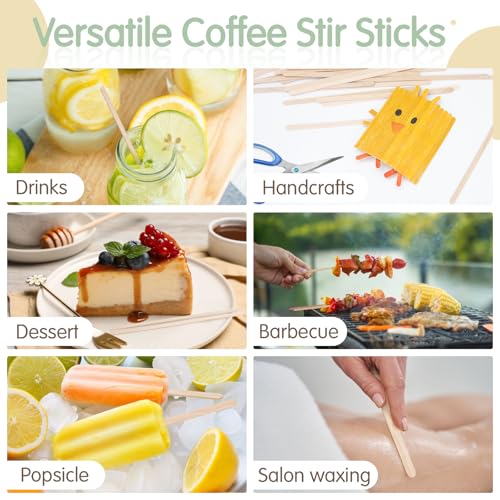 1000Pcs 7 Inch Coffee Stirrers