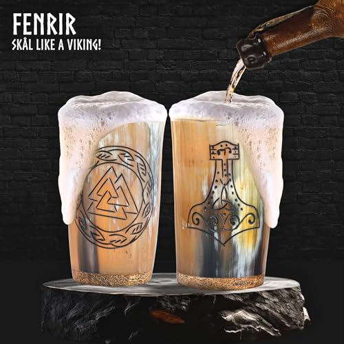 Viking Drinking Horn Mug Set of 5 (6 Count)