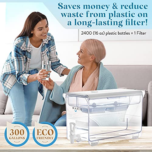 Water Filter Dispenser with 2 Filters